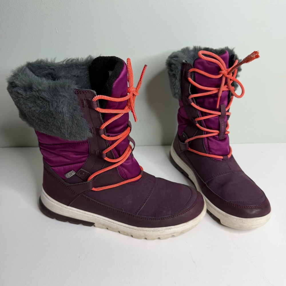 Merrell Wine Tasting Purple Faux Fur Waterproof Winter Boots Womens 7